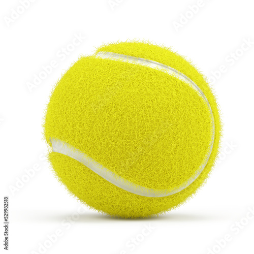 Tablou canvas Tennis ball isolated on white - 3d render