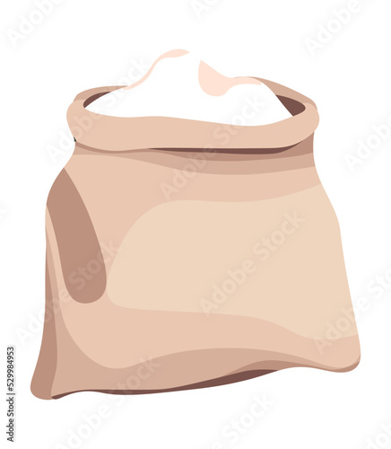 Sack of flour, organic and natural ingredient