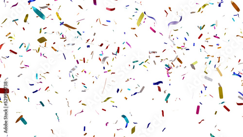 Colorful confetti - Transparent PNG Background