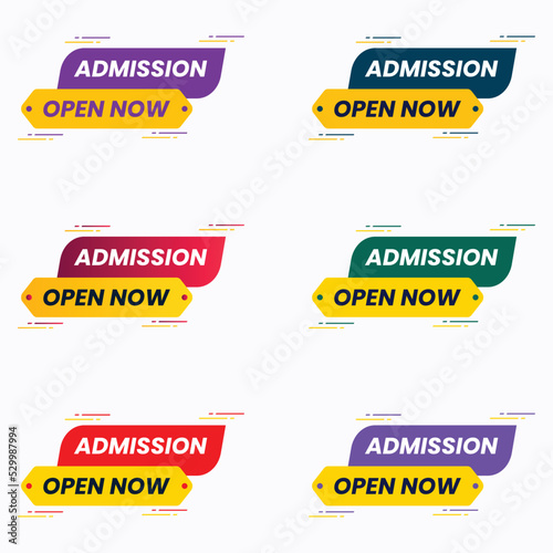 speed style admission open now banner set