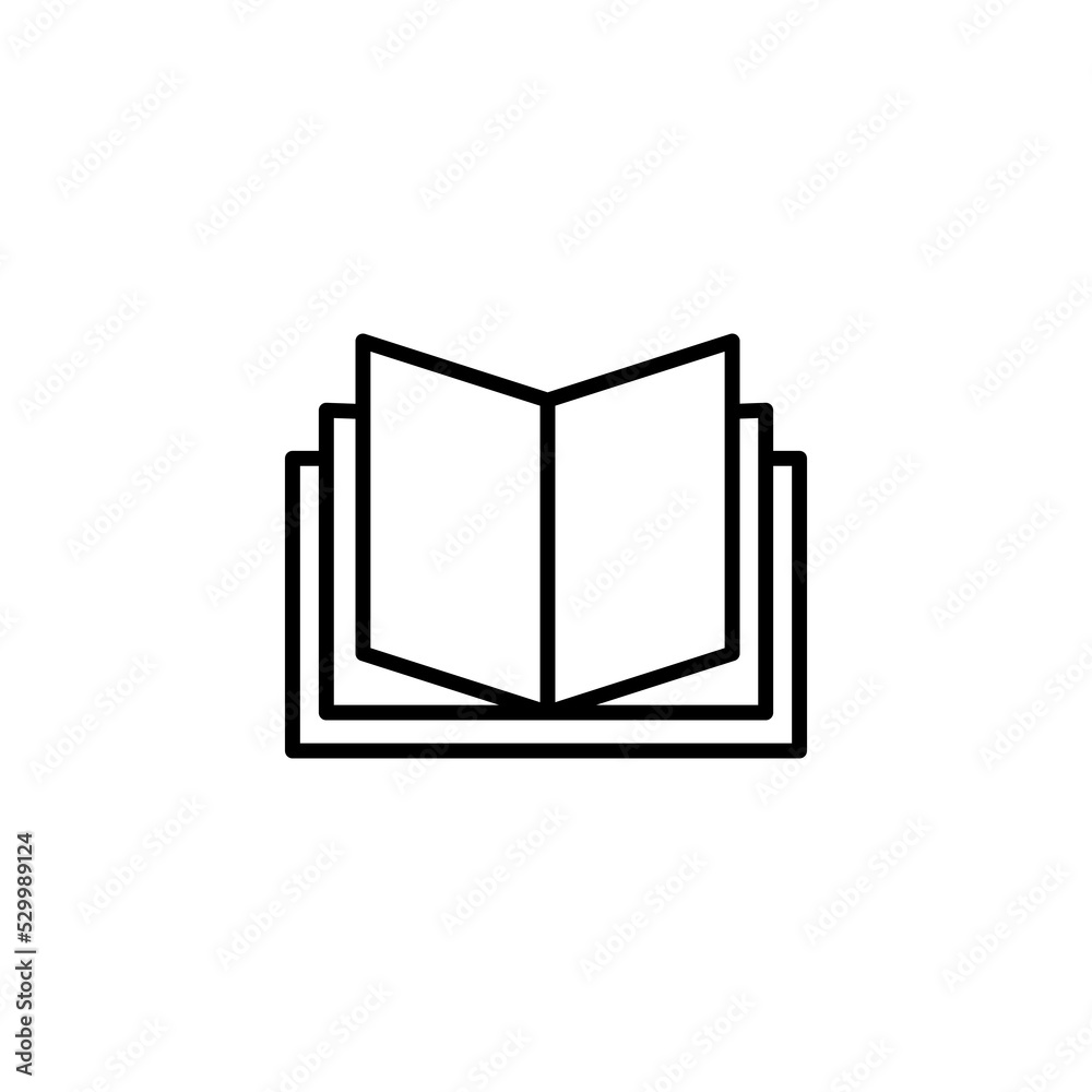 Book icon vector for web and mobile app. open book sign and symbol. ebook icon Book icon vector for web and mobile app. open book sign and symbol. ebook icon