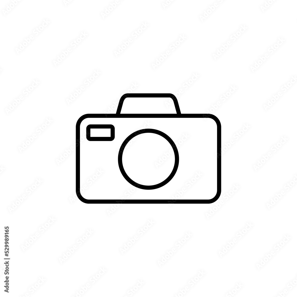 Camera icon vector for web and mobile app. photo camera sign and symbol. photography icon.