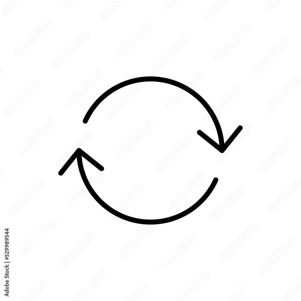 Obraz premium Refresh icon for web and mobile app. Reload sign and symbol. Update icon.