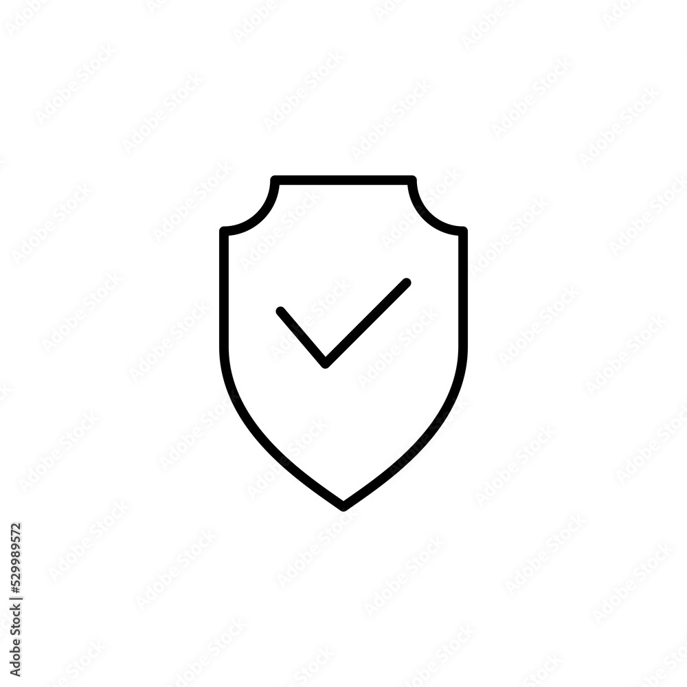 Shield check mark icon for web and mobile app. Protection approve sign. Insurance icon Shield check mark icon for web and mobile app. Protection approve sign. Insurance icon