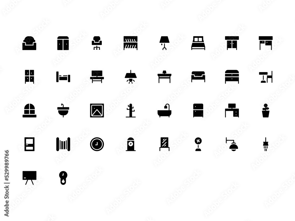 Furniture icon is perfect for the web, applications, and additional ornaments for your job