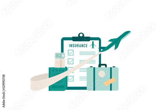 Wallpaper Mural Travel Health Insurance. Insurance Covers Accident and Protects Health. Family Traveler Health Program and Support. Torontodigital.ca