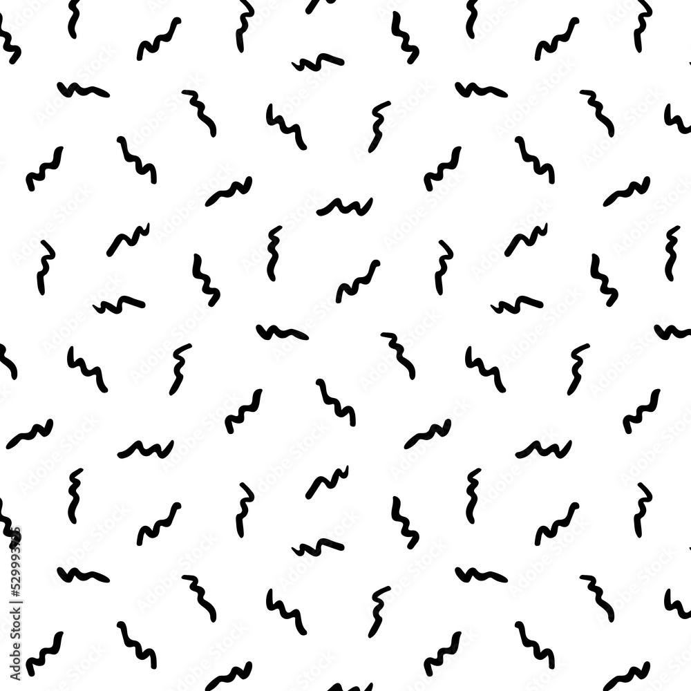 Hand drawn vector illustration of black lines pattern. Hand drawn vector illustration of black lines pattern.