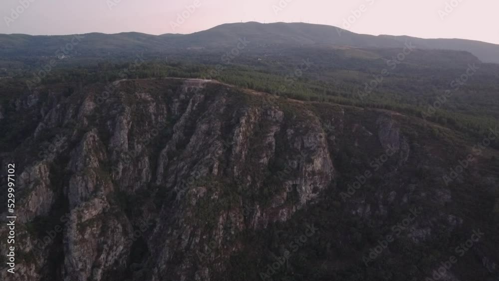 mountains cliffs in River Sil in Ribeira sacra, Galicia, Spain mountains cliffs in River Sil in Ribeira sacra, Galicia, Spain