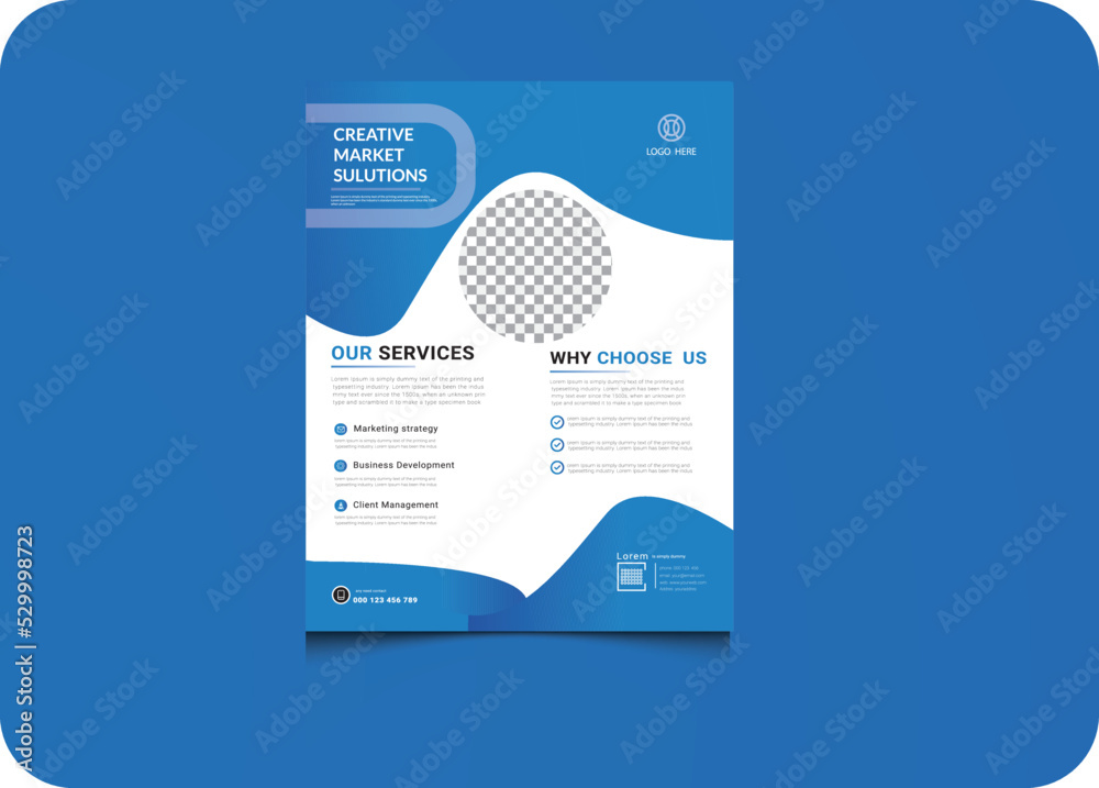 Obraz premium design template flyer 