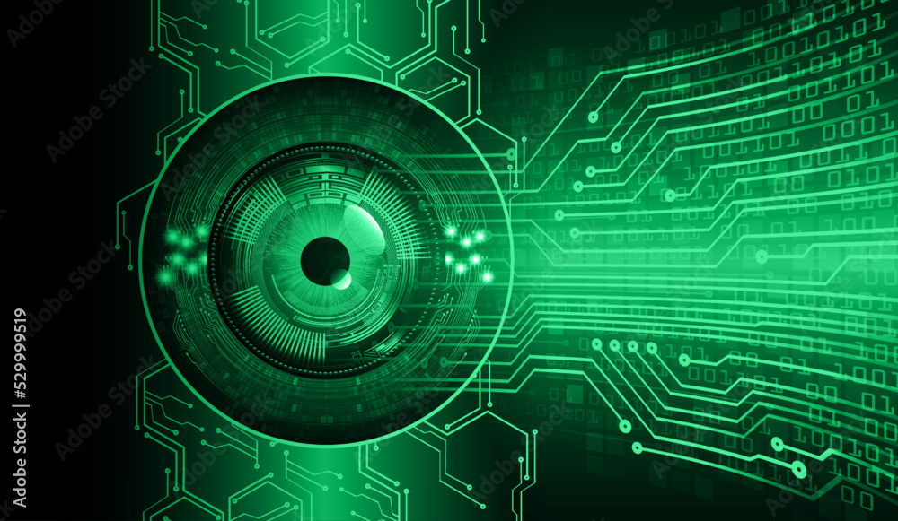 eye cyber circuit future technology concept background eye cyber circuit future technology concept background