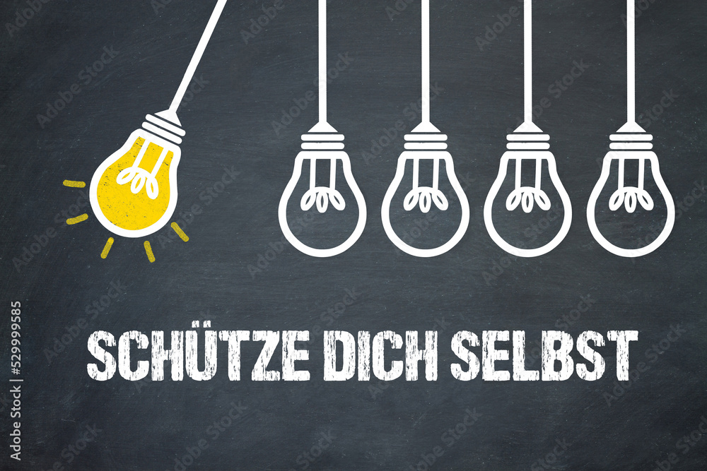 Fototapeta premium Schütze dich selbst 