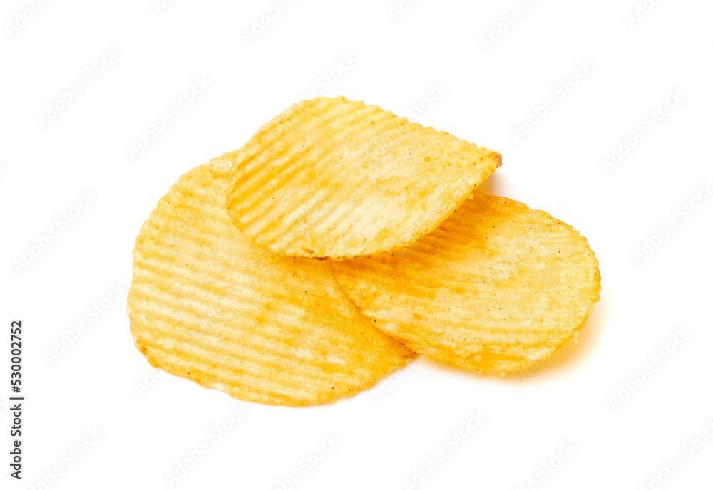 Potato Chips Isolated Potato Chips Isolated