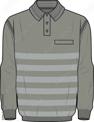 SWEATER AND COVER UP WITH BUTTONS VECTOR