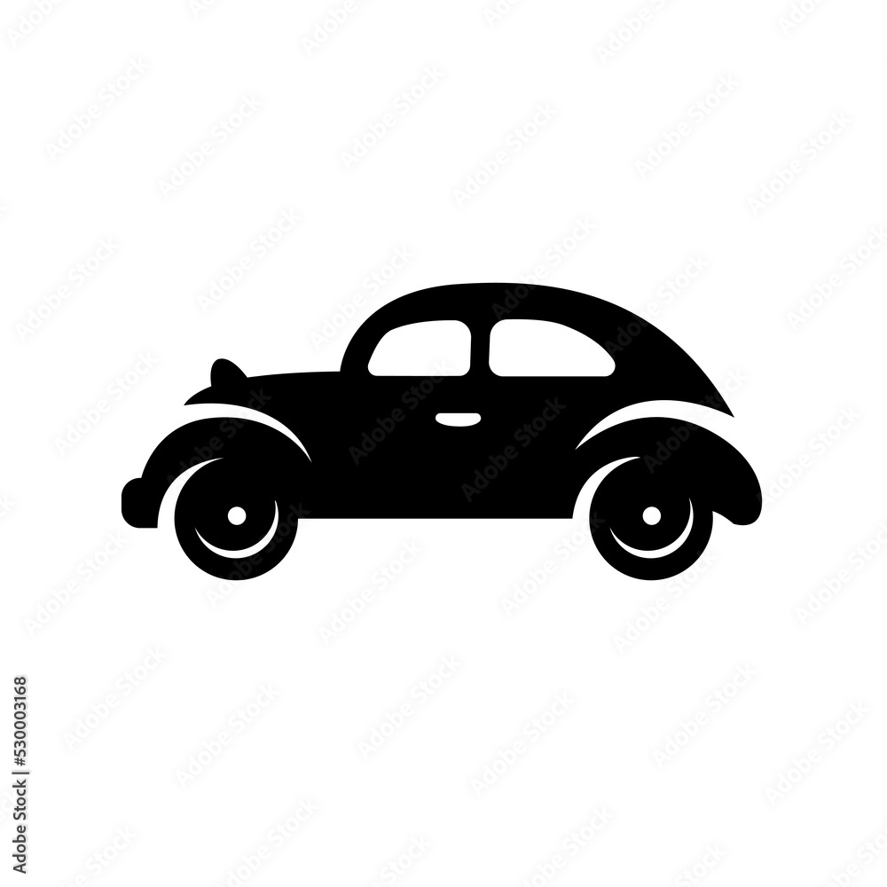 Vintage car symbol sign vector illustration logo template Isolated for any purpose