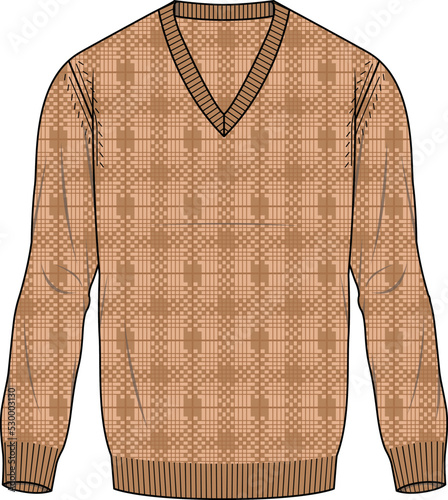 CARDIGAN SWEATER WINTER WEAR VECTOR