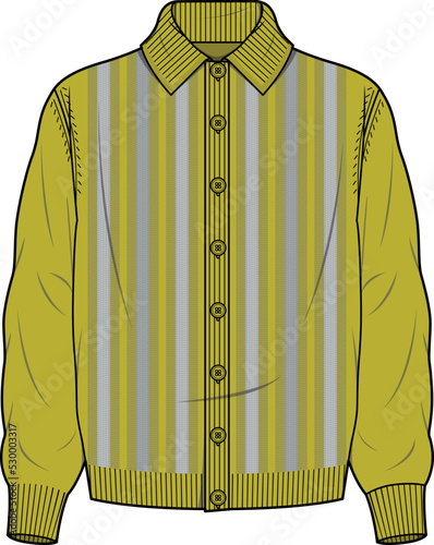 SWEATER AND COVER UP WITH BUTTONS VECTOR