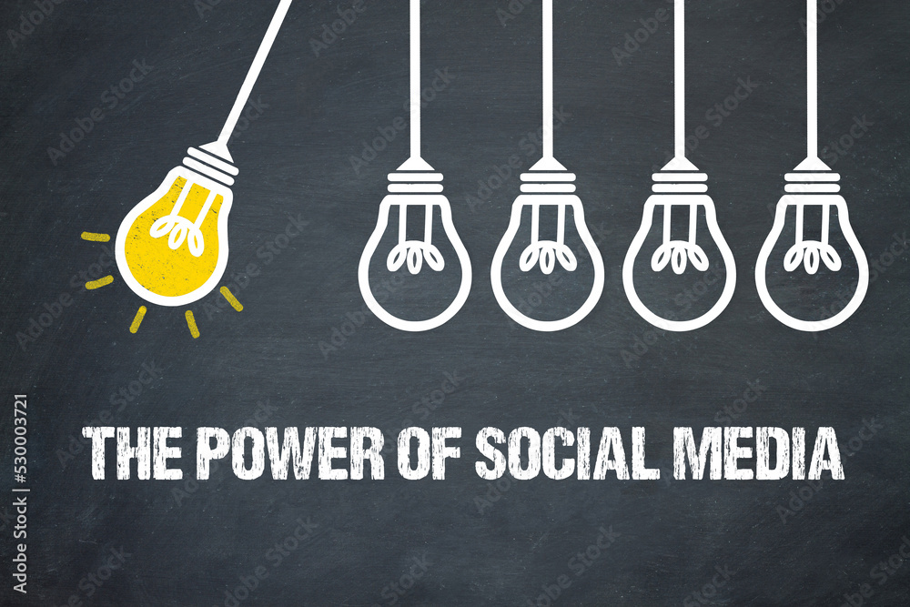 Fototapeta premium the power of social media 
