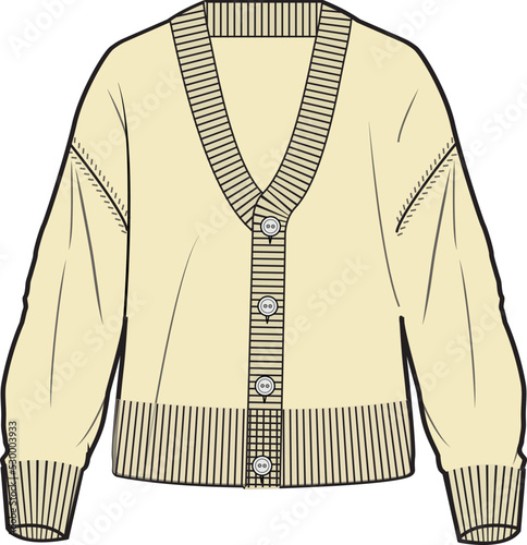 WOMEN AND GIRLS WEAR COVER UP SWEATER VECTOR