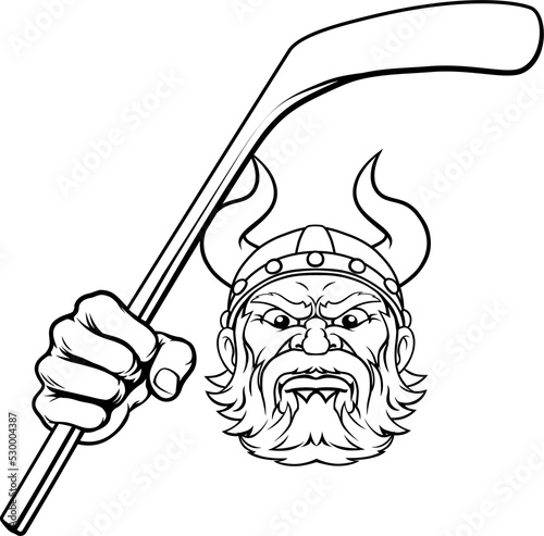 Photography Viking Ice Hockey Sports Mascot Cartoon