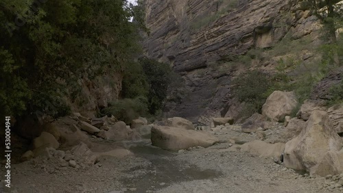 Aerial, Wadi Lajab Creek, Saudi Arabia photo