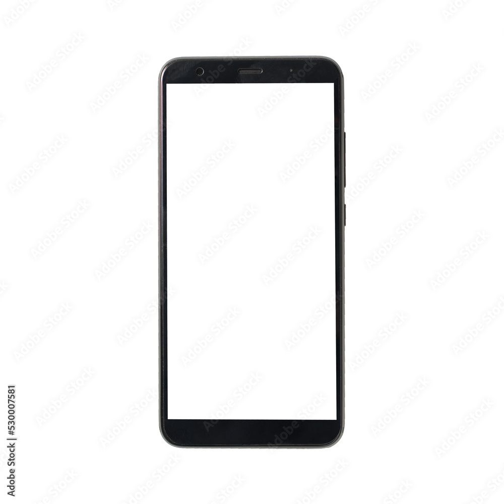 Blank smartphone screen and isolated background. Cellphone frame Blank smartphone screen and isolated background. Cellphone frame