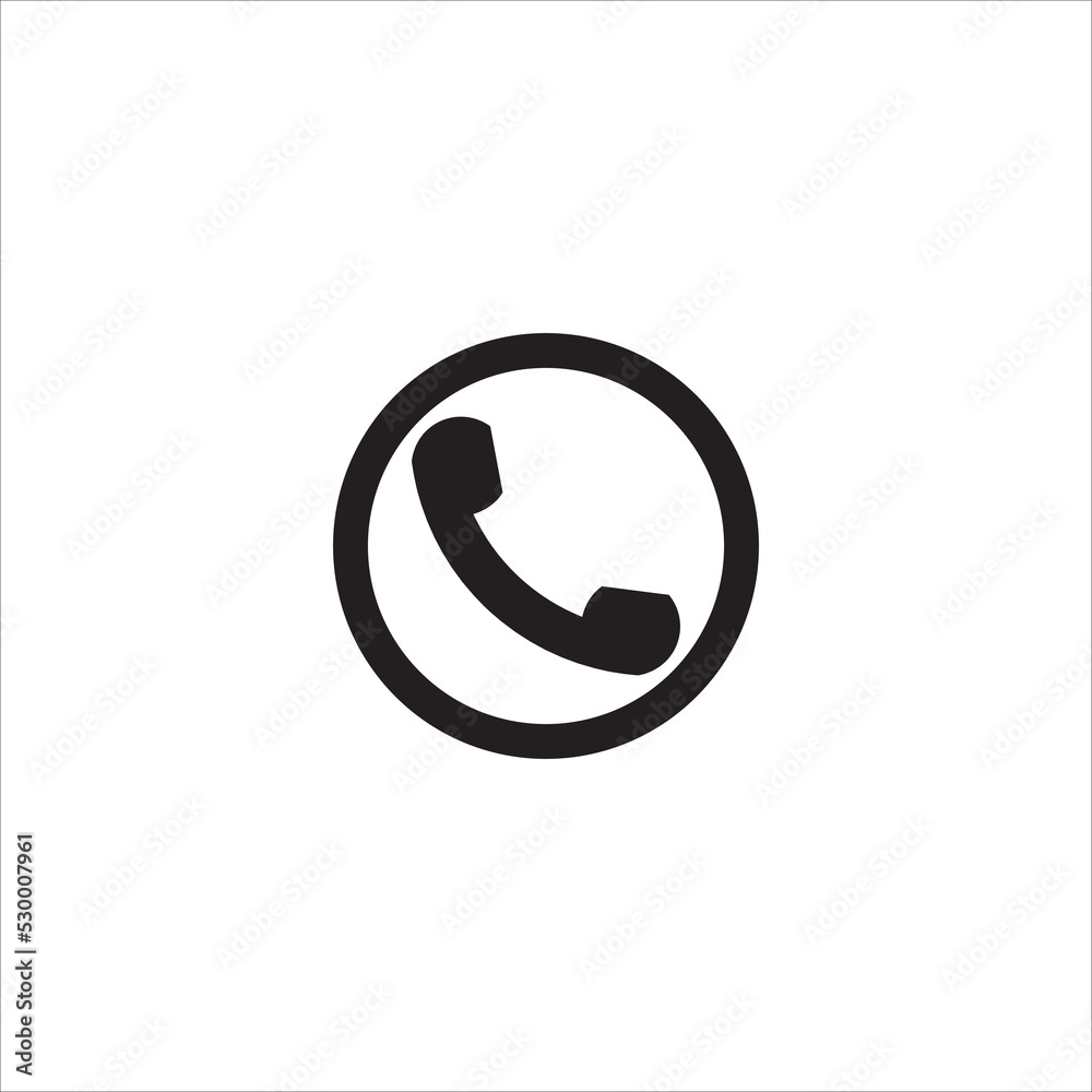 Phone icon vector, Phone logo symbol. Phone pictogram, flat vector sign isolated on white background Phone icon vector, Phone logo symbol. Phone pictogram, flat vector sign isolated on white background