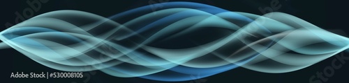 Ondas de fumaça colorida em suave transparência 