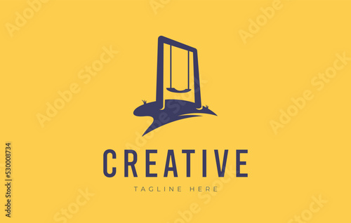 Swing Playground Logo Design Template