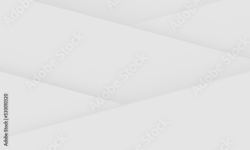 Minimalist clean copy space white background in stacked layers. abstract background. 3d rendering.