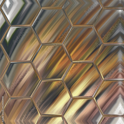 Abstract hexagon background. Colorful geometric background.