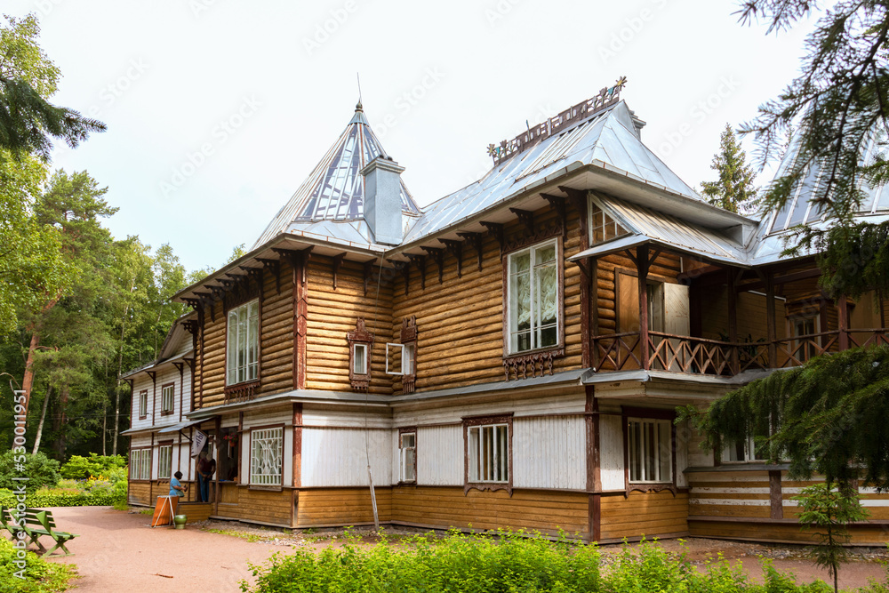 St. Petersburg, Repino, Russia - July 11, 2022: Penates. Museum of Ilya Repin, house of the artist St. Petersburg, Repino, Russia - July 11, 2022: Penates. Museum of Ilya Repin, house of the artist