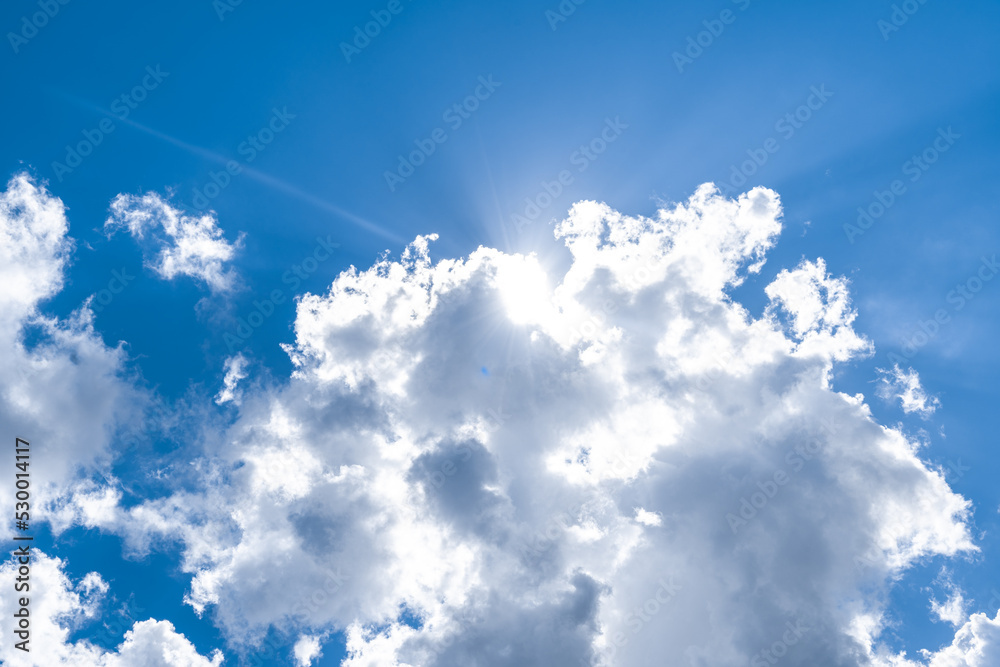 White clouds in the blue sky. White clouds in the blue sky.