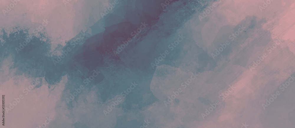 abstract watercolor background including a copy space for text and blue pink art