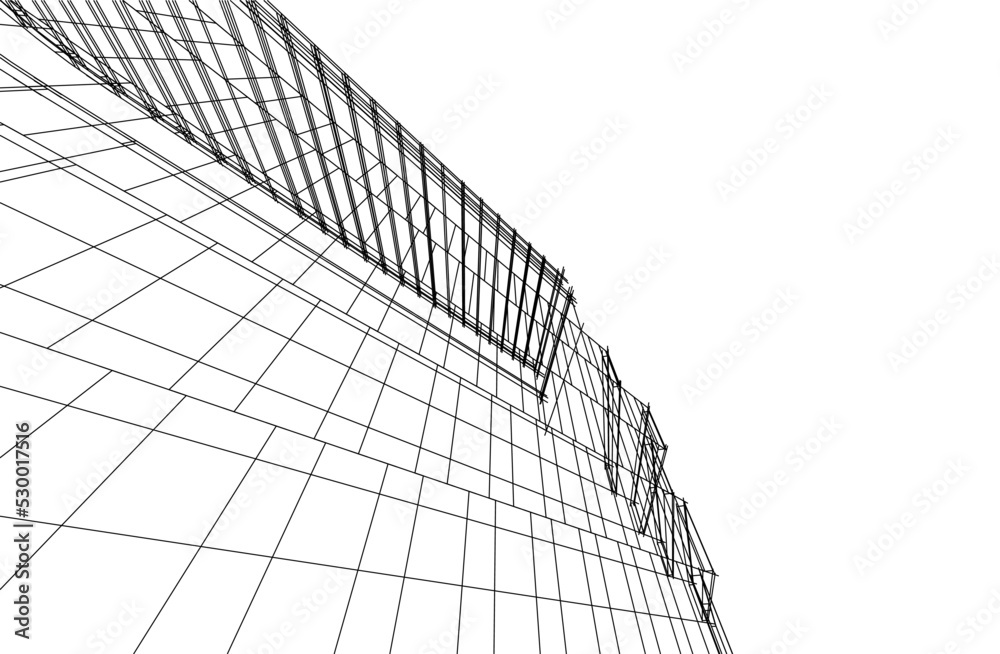 Modern architecture building vector illustration Modern architecture building vector illustration