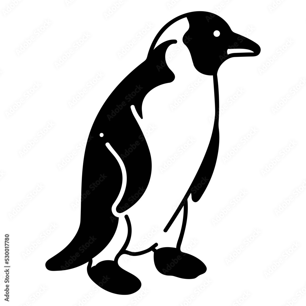 Obraz premium King Penguin icon
