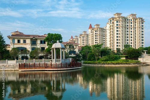 Chinese living quarters, residential buildings. © 泰峰