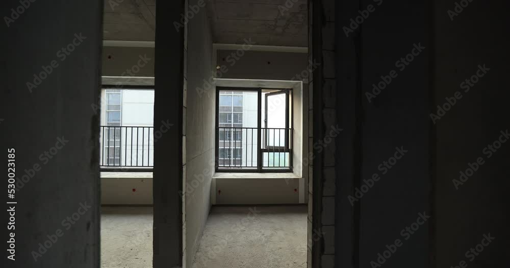 Empty new house with sunshine in China Empty new house with sunshine in China