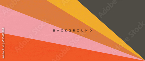 Abstract simple 70s background vector. Vintage retro style wallpaper with colorful stripes, lines, sunburst, sunray. 1970 color illustration design suitable for poster, banner, decorative, wall art.