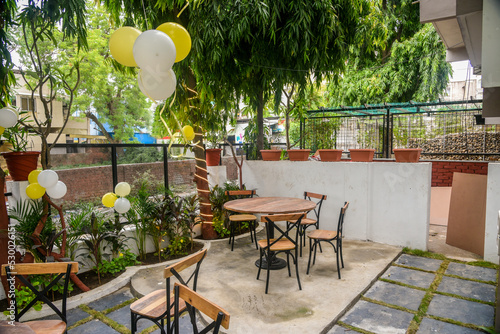 outdoor cafe on the street