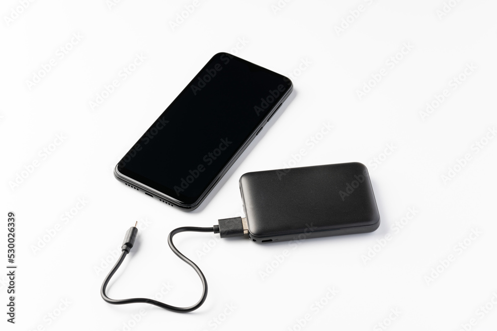 モバイルバッテリーとスマートフォン モバイルバッテリーとスマートフォン