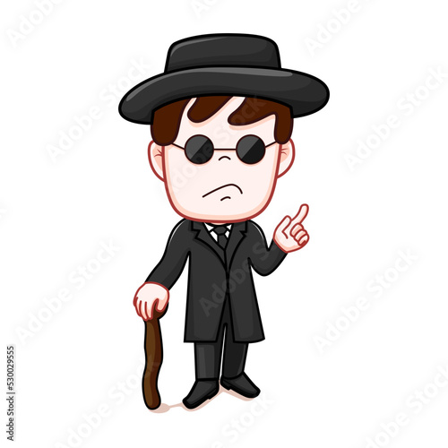 The Godfather Cartoon Vector Art Graphics 