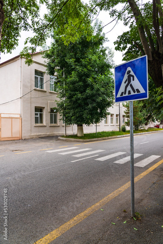 Pedestrian crossing in the city