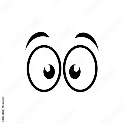 Cartoon eyes vector symbol icon design. Beautiful illustration isolated on white background