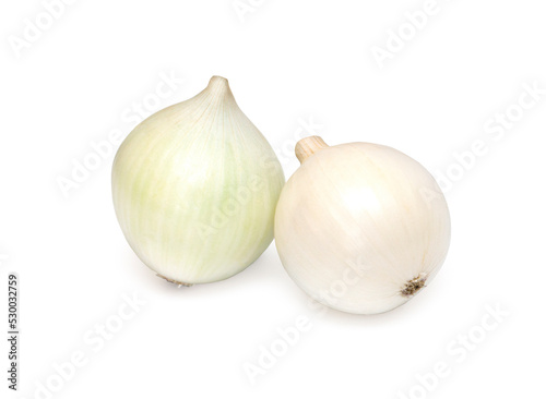 Fresh ripe white onions