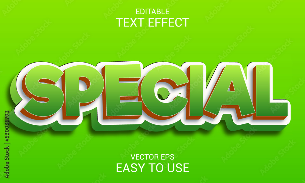 Special editable 3d text effect template Special editable 3d text effect template