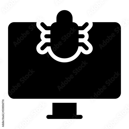 malware glyph icon