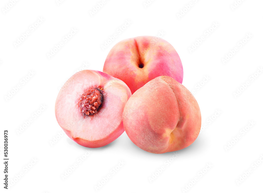 Fruit Peach isolated on white background Fruit Peach isolated on white background