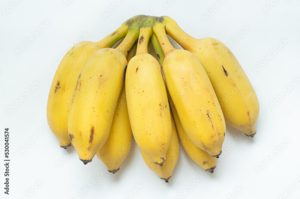 isolated banana or plantain as food diet