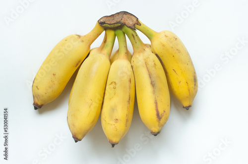 Foto isolated banana or plantain as food diet