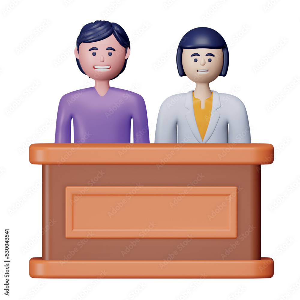 Juries 3d rendering isometric icon. Juries 3d rendering isometric icon.